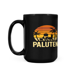 PALUTEN TEAM Beach Retro Sunset Stripe Teetasse Kaffeetasse Paluten Offizieller Merch palutenmerch