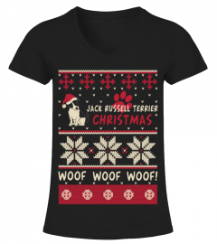 Jack Russell Terrier Christmas Woof Woof Shirt
