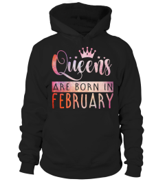 QUEENS ARE BORN IN FEBRUARY T-SHIRT