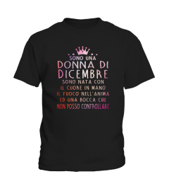 SONO UNA DONNA DI DICEMBRE  T-SHIRT