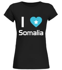 I Love Somalia T Shirt Flag Of From Somalia Tee