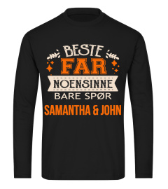 BESTE FAR NOENSINNE BARE SPOR SAMANTHA & JOHN T-SHIRT