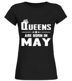Queen are born in May T Shirt birthday gift