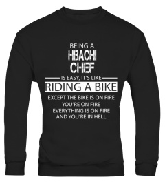 being a Hibachi Chef   riding a bike T shirt birthday gift 