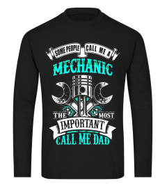 Mens Mechanic Dad Gift for Father's Day T Shirt