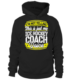 Funny Ice Hockey Coach Shirt: Hockey Coach Saying Voice Tee