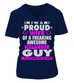 PROUD WIFE OF ICELANDER GUY T SHIRTS