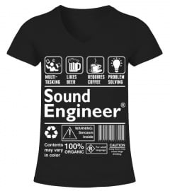 Sound Engineer Multi Tasking Likes Coffee Prob TShirt