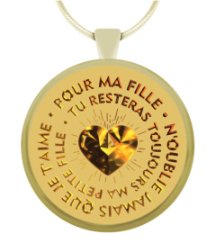 PENDENTIF BIJOU FILLE AMOUR PÈRE