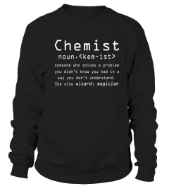 Chemist Noun T Shirt   Wizard, Magician Tee