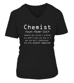 Chemist Noun T Shirt   Wizard, Magician Tee