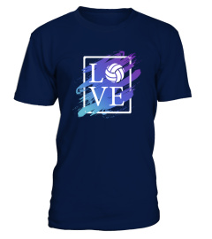 Love Volleyball - Purple and Blue