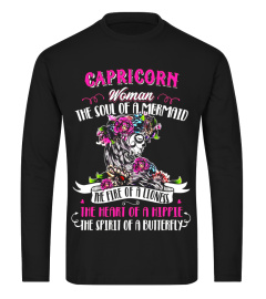 Capricorn Woman The Soul Of A Mermaid And Hippie Heart Tees