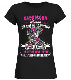 Capricorn Woman The Soul Of A Mermaid And Hippie Heart Tees