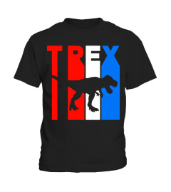 Retro RWnB T Rex Silhouette T-Shirt