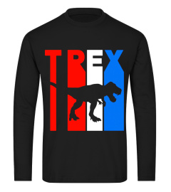 Retro RWnB T Rex Silhouette T-Shirt