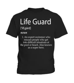 Lifeguard Definition Shirt Life Guard Gift Ideas For Swimmer