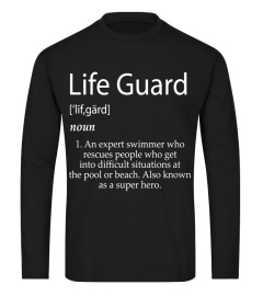 Lifeguard Definition Shirt Life Guard Gift Ideas For Swimmer