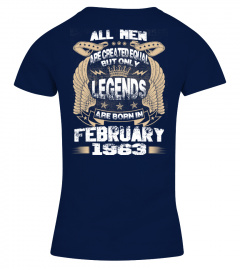 Legends Are Born in February 1963 Hoodie