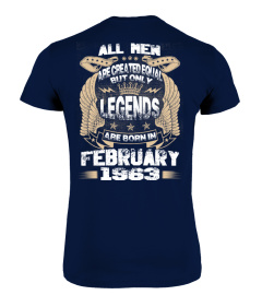 Legends Are Born in February 1963 Hoodie