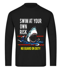 Swim At Your Own Risk Shark Pool T-shirt