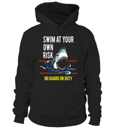 Swim At Your Own Risk Shark Pool T-shirt