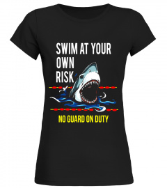 Swim At Your Own Risk Shark Pool T-shirt