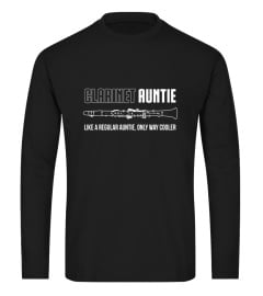 Clarinet Auntie Shirt, Funny Cute Marching Band Gift