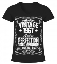 Premium Vintage 1967 Aged To Perfection 100% Genui