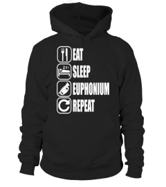 eat sleep Euphonium repeat t shirt funny marching