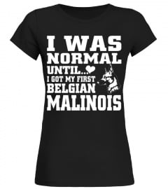 I Was Normal Until I Got My First Belgian Malinois Funny Christmas Gifts T-shirt