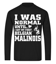 I Was Normal Until I Got My First Belgian Malinois Funny Christmas Gifts T-shirt