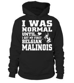 I Was Normal Until I Got My First Belgian Malinois Funny Christmas Gifts T-shirt