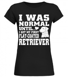 I Was Normal Until I Got My First Flat-Coated Retriever Funny Christmas Gifts T-shirt