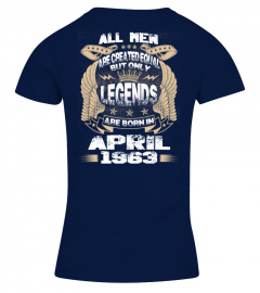 Legends Are Born in April 1963 Hoodie