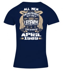 Legends Are Born in April 1969 Hoodie