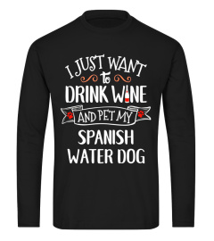 Spanish Water Dog T-Shirt for Wine Lovers &amp; Dog Owners