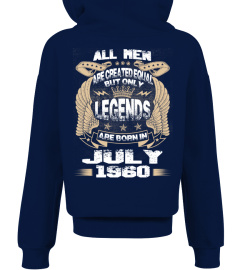 Legends Are Born in July 1960 Hoodie