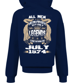 Legends Are Born in July 1974 Hoodie