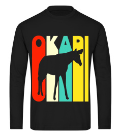 Vintage Style Okapi Silhouette T-Shirt