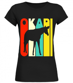 Vintage Style Okapi Silhouette T-Shirt