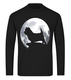 Cairn Terrier Eclipse Full Moon T-shirt Halloween Costume