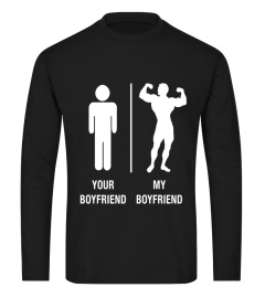 Funny Boyfriend Bodybuilder T Shirt