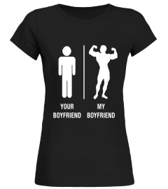 Funny Boyfriend Bodybuilder T Shirt