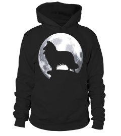 Collies And Moon T-shirt For Collies Lovers