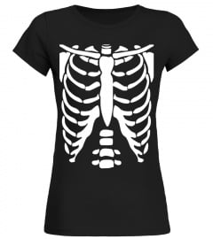 SKELETON SHIRT | Halloween Costume Rib cage Anatomy T-Shirt
