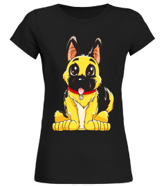 German Shepherd Cute Puppy T Shirt Funny Dog Puppies Gift