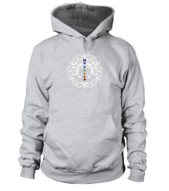 MANDALA OM Seven Chakras T-Shirt for Meditation Yoga Workout