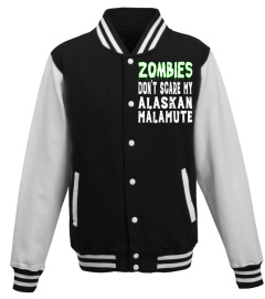 Zombies Don't Scare My Alaskan Malamute T-Shirt