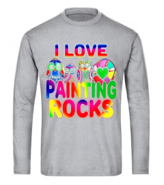 I Love Painting Rocks Bright Beach Stone River Rock T-Shirt